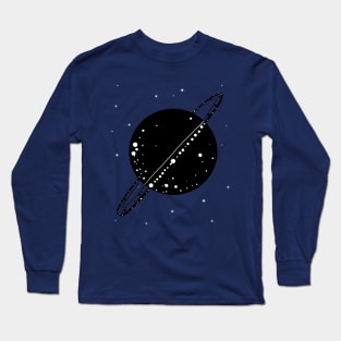 Saturn Artwork ,Planet Fan Art , The Sixth Planet Long Sleeve T-Shirt